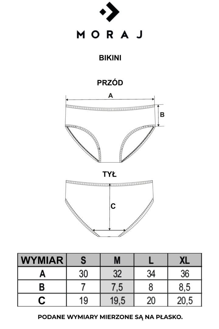 Majtki figi damskie bawełniane w kropki 4-pak