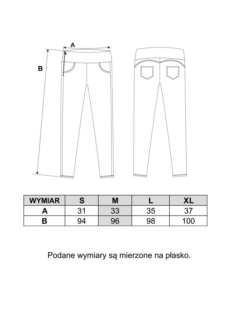 Legginsy damskie z ozdobnym zamkiem z boku