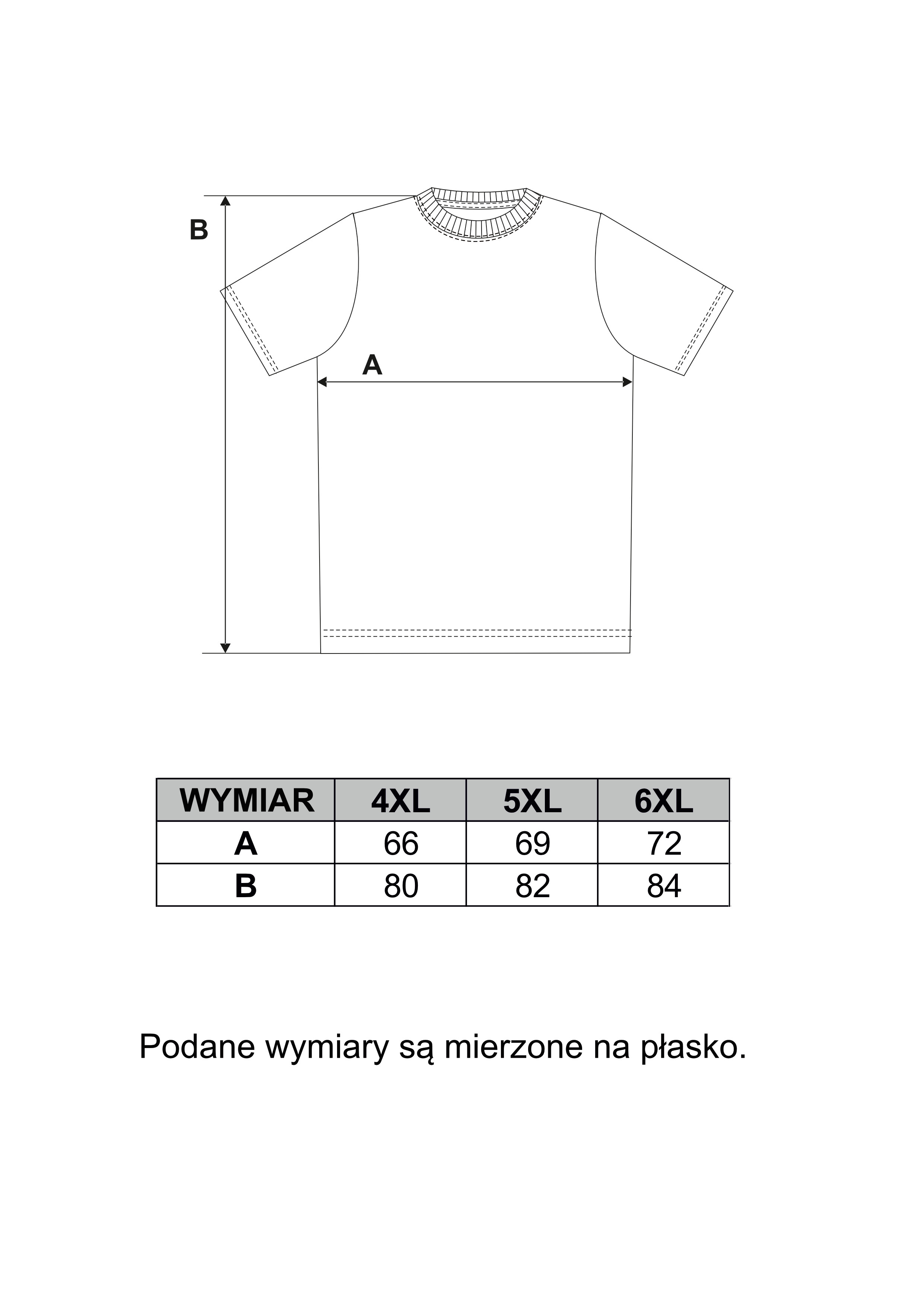 Koszulka męska bawełniana krótki rękaw T-shirt Plus Size