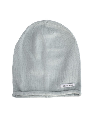 Czapki - Czapka damska przejściowa typu beanie SZARY - produkt 1