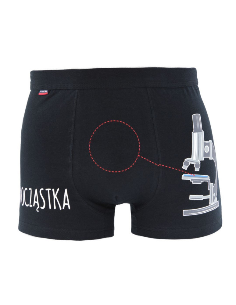 Bokserki dopasowane - Bokserki męskie bawełniane z humorystycznym napisem WIELOKOLOROWY - produkt moraj.pl 1