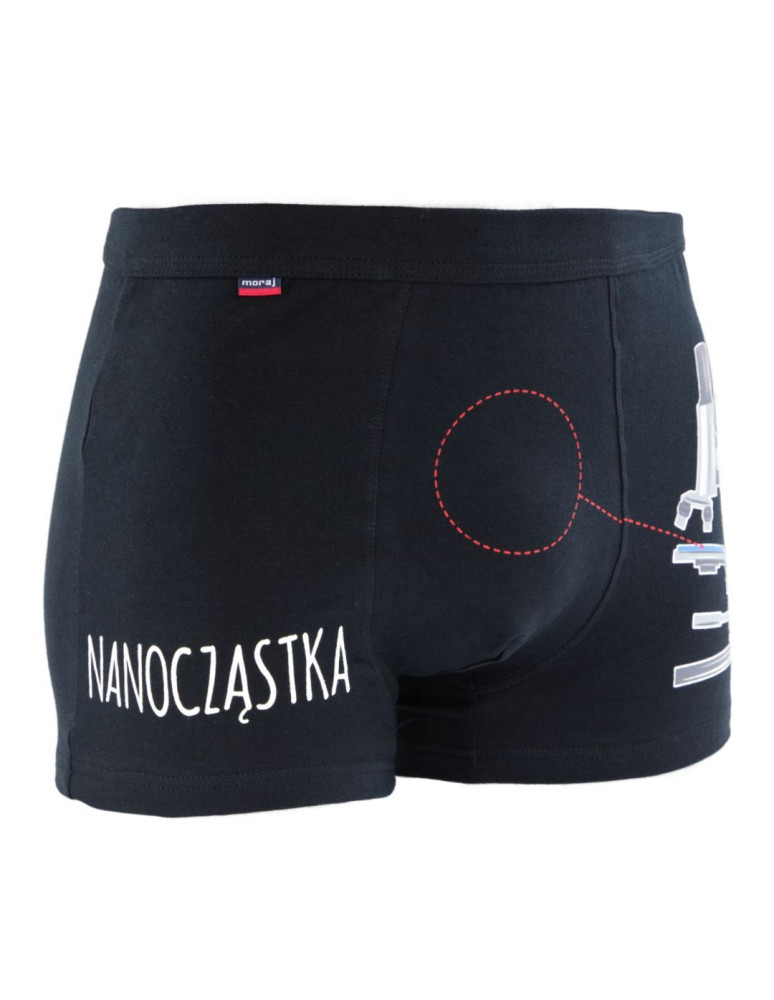 Bokserki dopasowane - Bokserki męskie bawełniane z humorystycznym napisem WIELOKOLOROWY - produkt moraj.pl 2