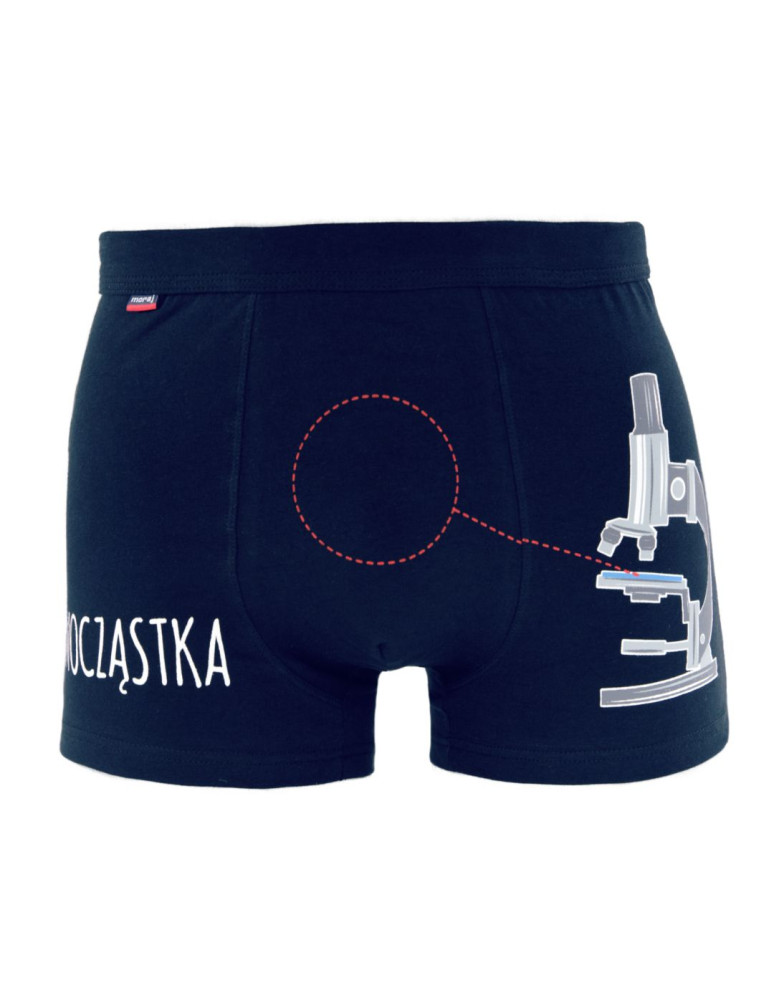 Bokserki dopasowane - Bokserki męskie bawełniane z humorystycznym napisem WIELOKOLOROWY - produkt moraj.pl 3