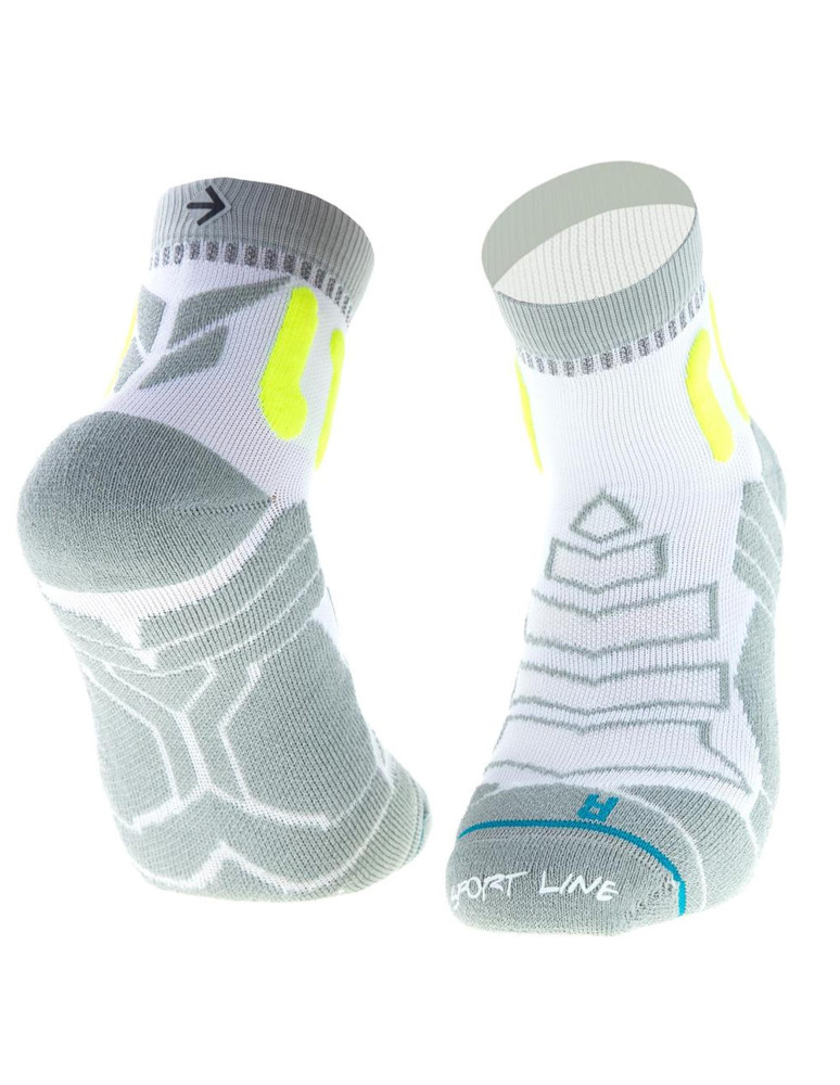 Za kostkę - Skarpetki sportowe ze specjalną technologią wzorzyste BIAŁY - produkt moraj.pl 1