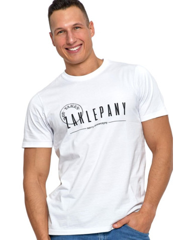 Koszulki, topy, koszule - T-shirt męski walentynkowy zaklepany prezent BIAŁY - produkt 1