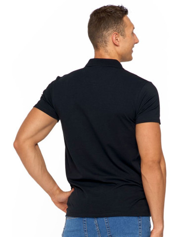 Polo - Koszulka męska polo bawełniana Premium Line CZARNY - produkt 3