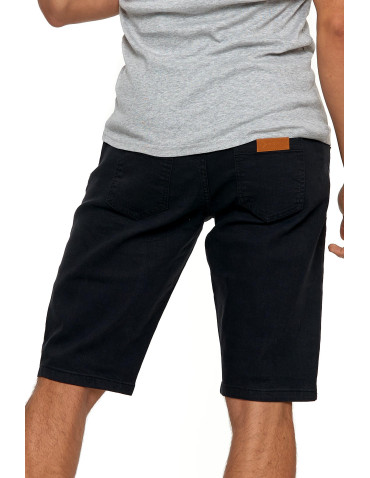 Szorty męskie - Krótkie spodenki męskie jeansowe szorty CZARNY - produkt 2