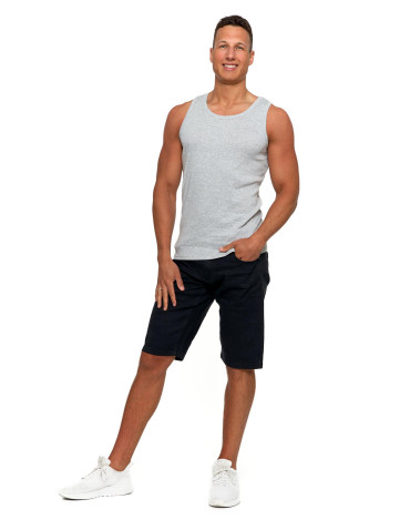 Szorty męskie - Krótkie spodenki męskie jeansowe szorty CZARNY - produkt 5