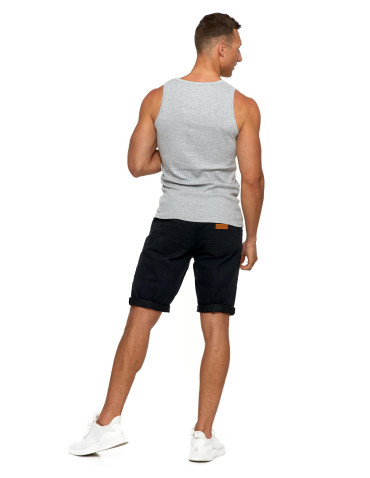 Szorty męskie - Krótkie spodenki męskie jeansowe szorty CZARNY - produkt 6