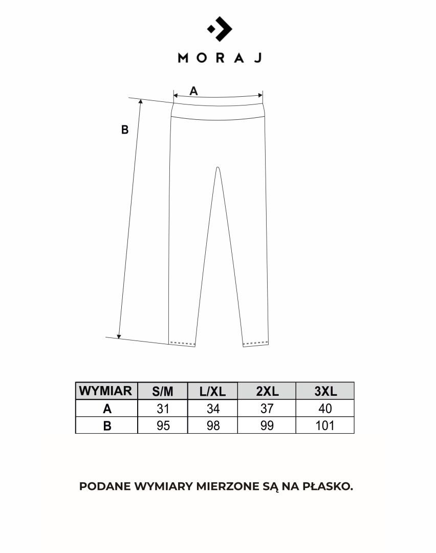 Legginsy damskie z wysokim stanem wzór a'la jeans