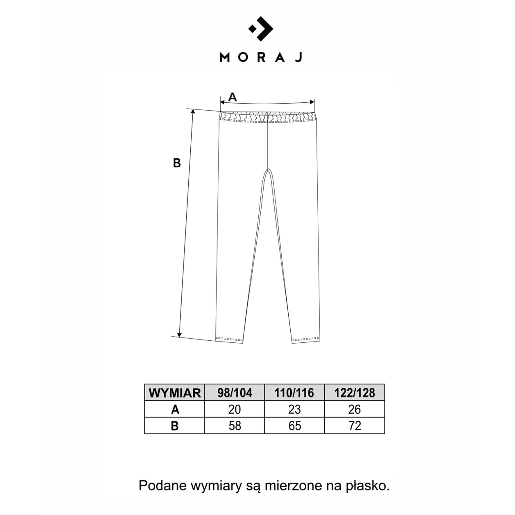 Legginsy 3/4 dziecięce kolorowe wzory z efektem peach touch Legginsy 3/4 dziecięce kolorowe wzory z efektem peach touch
