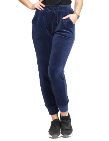 Spodnie - Welurowe spodnie damskie z kieszeniami JEANS - produkt 1