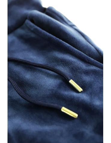 Spodnie - Welurowe spodnie damskie z kieszeniami JEANS - produkt 2