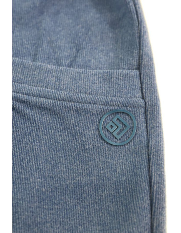 Bluzy - Bluza damska cosy sportowa z kapturem i kieszeniami NIEBIESKI - produkt 4