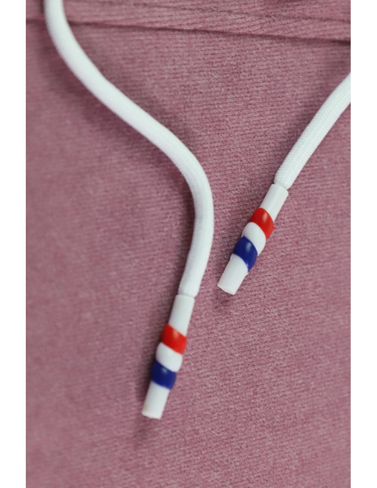 Bluzy - Bluza damska cosy sportowa z kapturem i kieszeniami RÓŻOWY - produkt moraj.pl 2