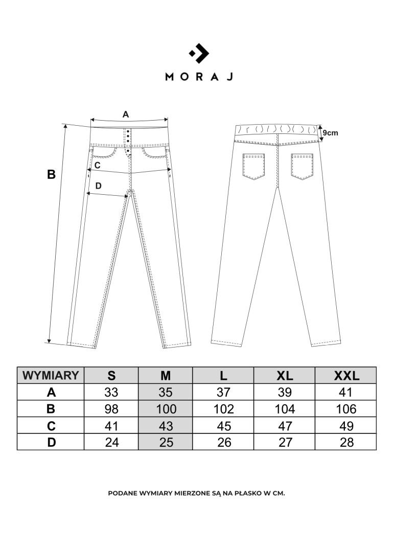 Spodnie jeansy damskie typu skinny elastyczne