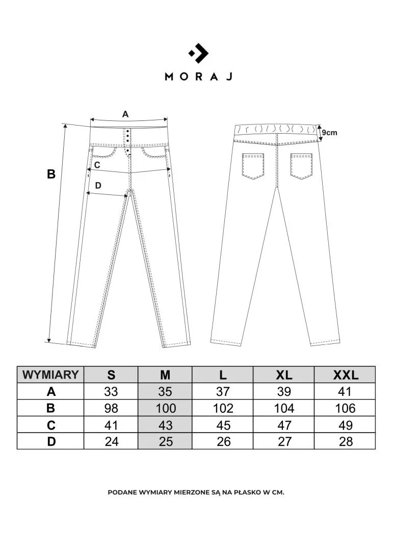 Spodnie jeansy damskie typu skinny elastyczne