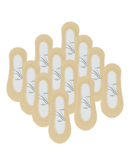 Damskie niskie stopki beżowe bawełniany dół 12-pak