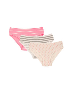 Majtki figi dziewczęce w pastelowe kolory 3-pak