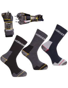 Skarpety robocze długie worker 3-pak