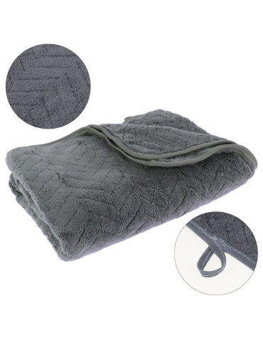 Mikrofibra - Mały ręcznik kąpielowy szybkoschnący z mikrofibry SZARY - produkt 1