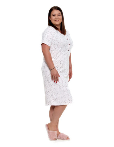 Koszule nocne - Koszula nocna damska bawełniana rozpinana rozmiar 4XL 5XL WZÓR 1 - produkt 2