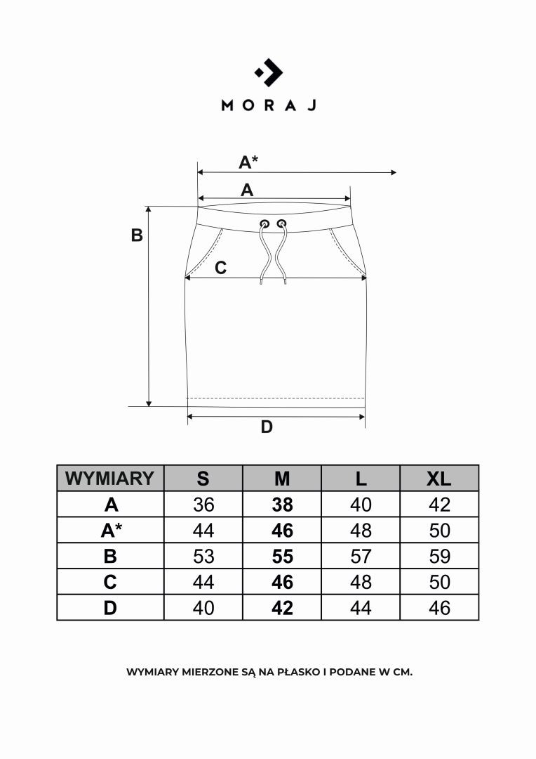 Dresowa spódnica damska z kieszeniami