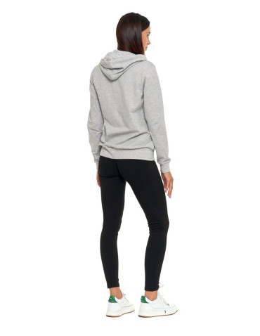 Bluzy - Bluza damska rozpinana z kapturem bawełniana JASNY SZARY - produkt 9