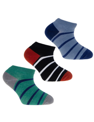 Skarpetki stopki chłopięce bawełniane w kolorowe paski