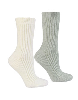 Ciepłe skarpetki damskie szenilowe długie 2-pak