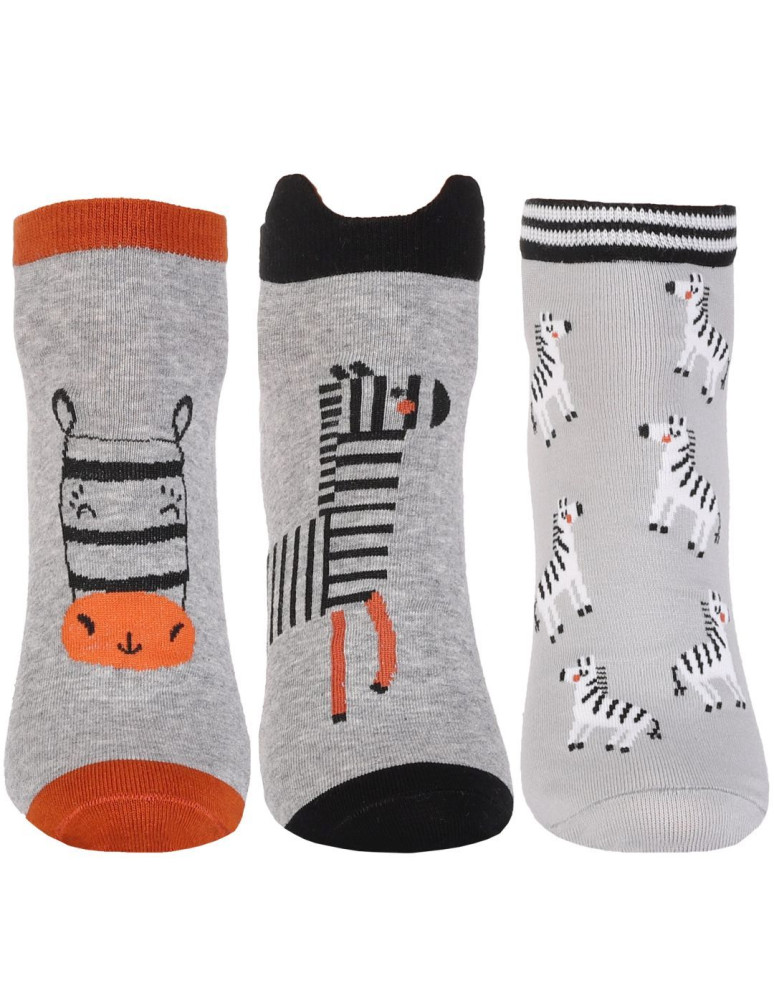 Stopki - Skarpetki stopki damskie bawełniane zebra 12-pak WIELOKOLOROWY - produkt moraj.pl 2