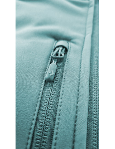 Odzież wierzchnia - Kurtka damska wiatroszczelna typu SoftShell bez kaptura ZIELONY - produkt 10