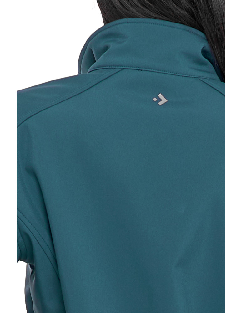 Odzież wierzchnia - Kurtka damska wiatroszczelna typu SoftShell bez kaptura ZIELONY - produkt moraj.pl 12