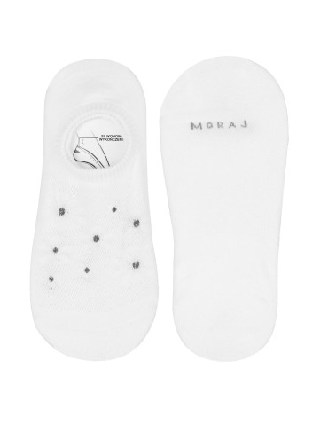 Skarpetki niskie stopki damskie ażurowe kwiaty