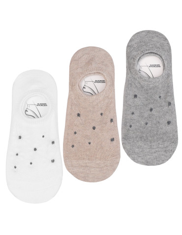 Skarpetki niskie stopki damskie ażurowe kwiaty  - produkt 2