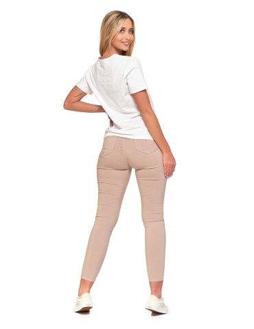 Koszulki i topy - Koszulka damska T-shirt bawełniany z haftem BIAŁY - produkt 7