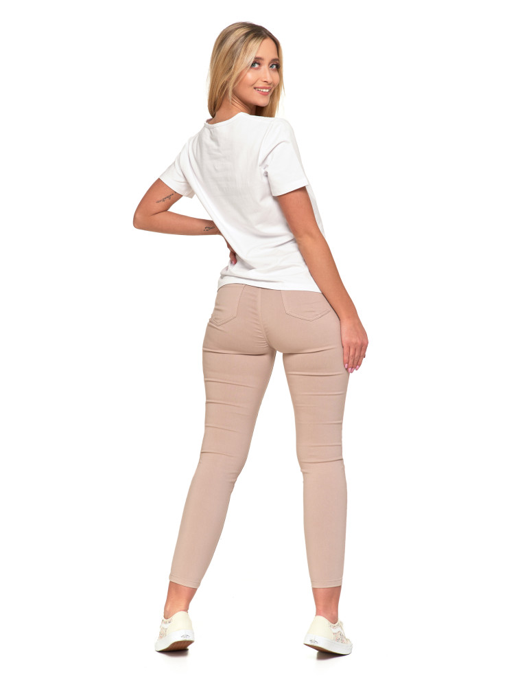 Koszulki i topy - Koszulka damska T-shirt bawełniany z haftem BIAŁY - produkt moraj.pl 7