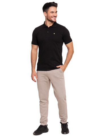 Polo - Koszulka męska polo bawełniana Premium klasyczna CZARNY - produkt 4
