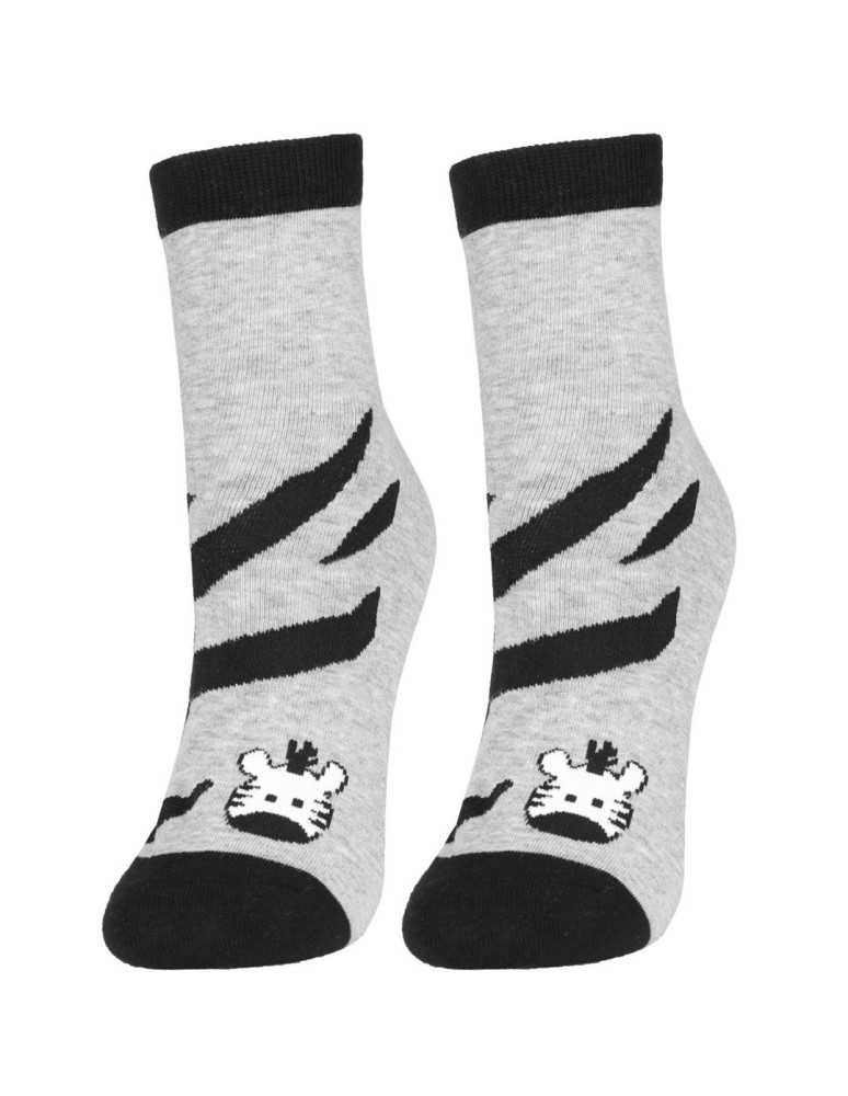 Za kostkę - Skarpetki damskie krótkie bawełniane wzór zebra 12-pak WIELOKOLOROWY - produkt moraj.pl 7