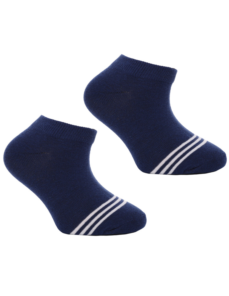 Stopki - Skarpetki stopki chłopięce bawełniane wzór w paski 3-pak WIELOKOLOROWY  - produkt moraj.pl 4