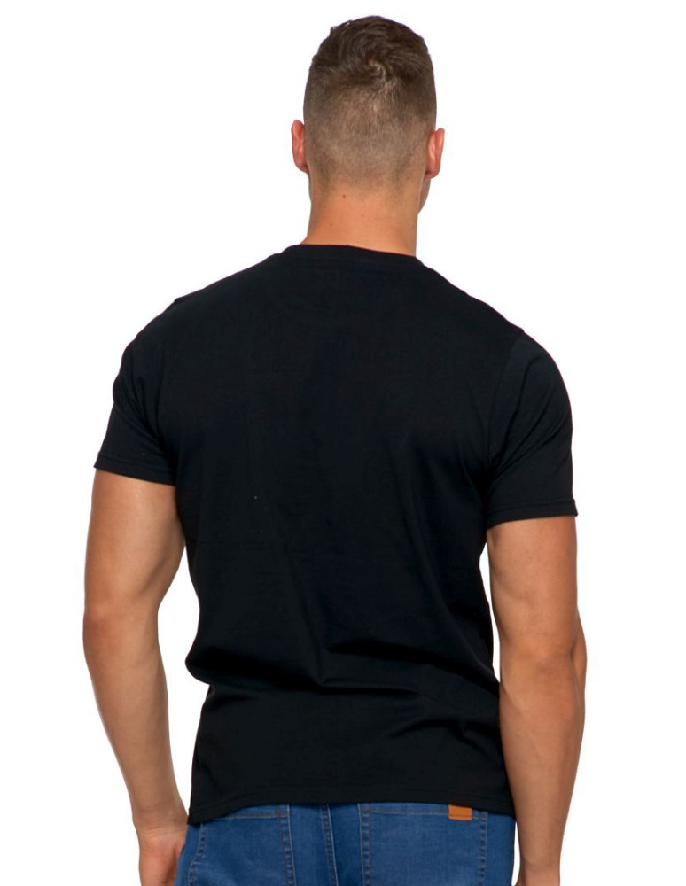 Koszulki, topy, koszule - Koszulka męska T-shirt z zabawnym nadrukiem leniwiec CZARNY - produkt moraj.pl 2