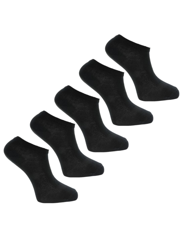 Skarpetki stopki z bawełny ekologicznej regenerowanej CZARNY