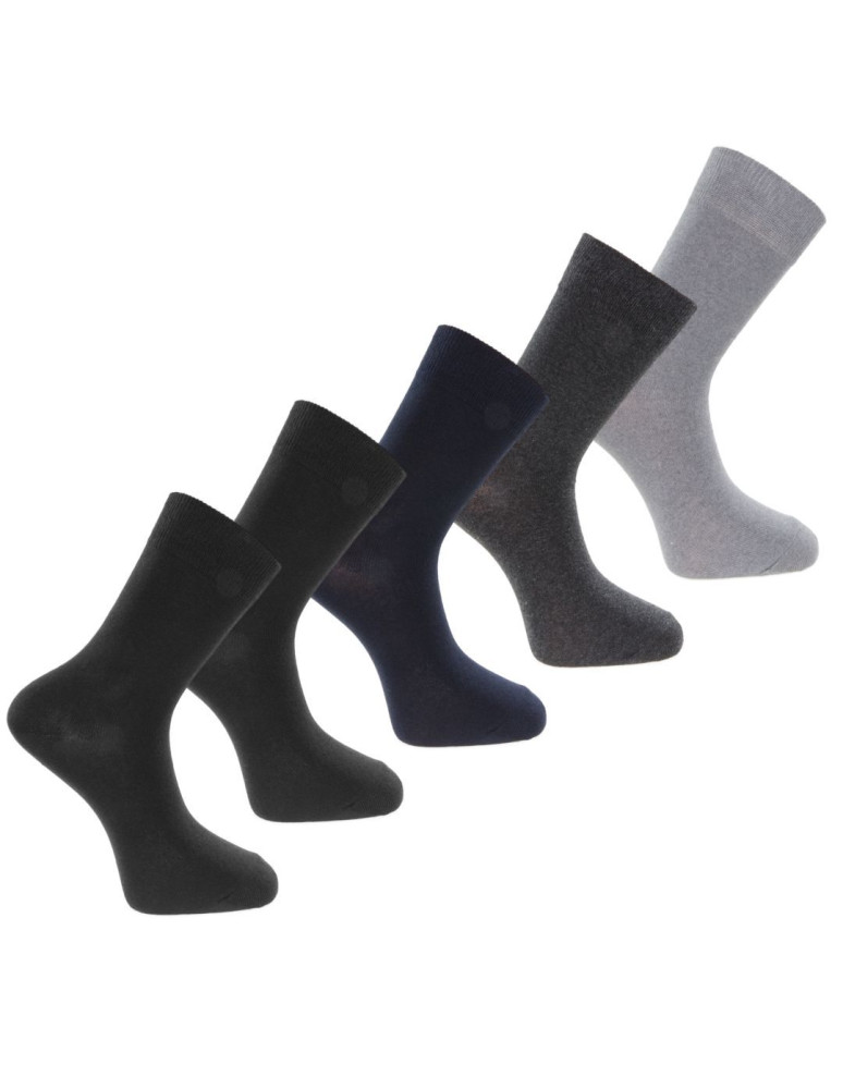 Skarpetki długie - Skarpety długie garniturowe z bawełny regenerowanej WIELOKOLOROWY - produkt moraj.pl 1