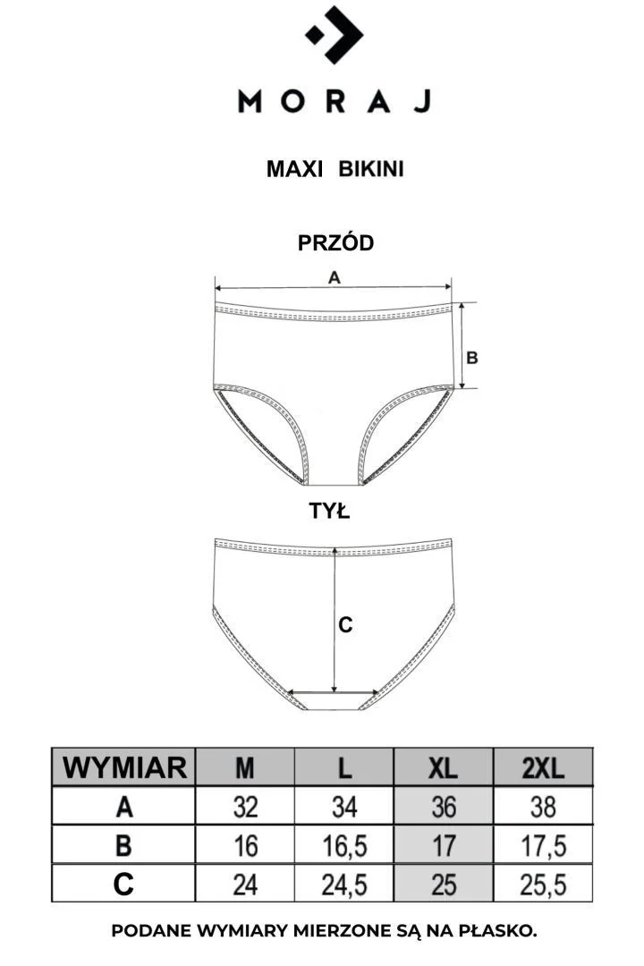 Damskie figi maxi bikini bawełniane wysoki stan 3-pak