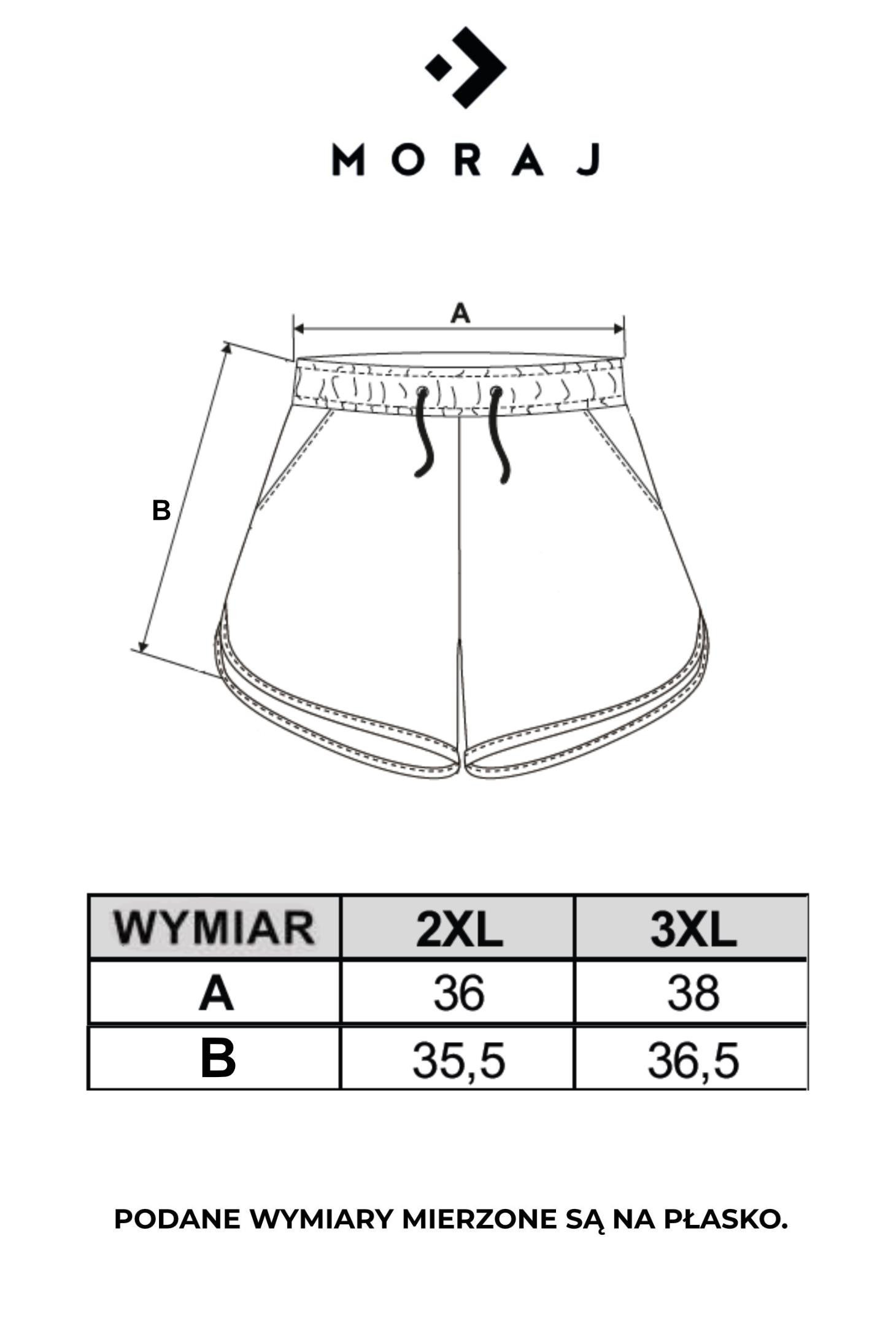 Szorty damskie z wiązaniem wzór w panterkę Plus Size Szorty damskie z wiązaniem wzór w panterkę Plus Size