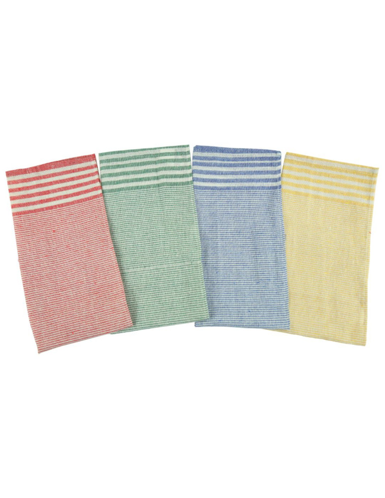 Kuchenne - Zestaw 4 sztuk ręczników kuchennych 100% bawełna WIELOKOLOROWY  - produkt moraj.pl 2