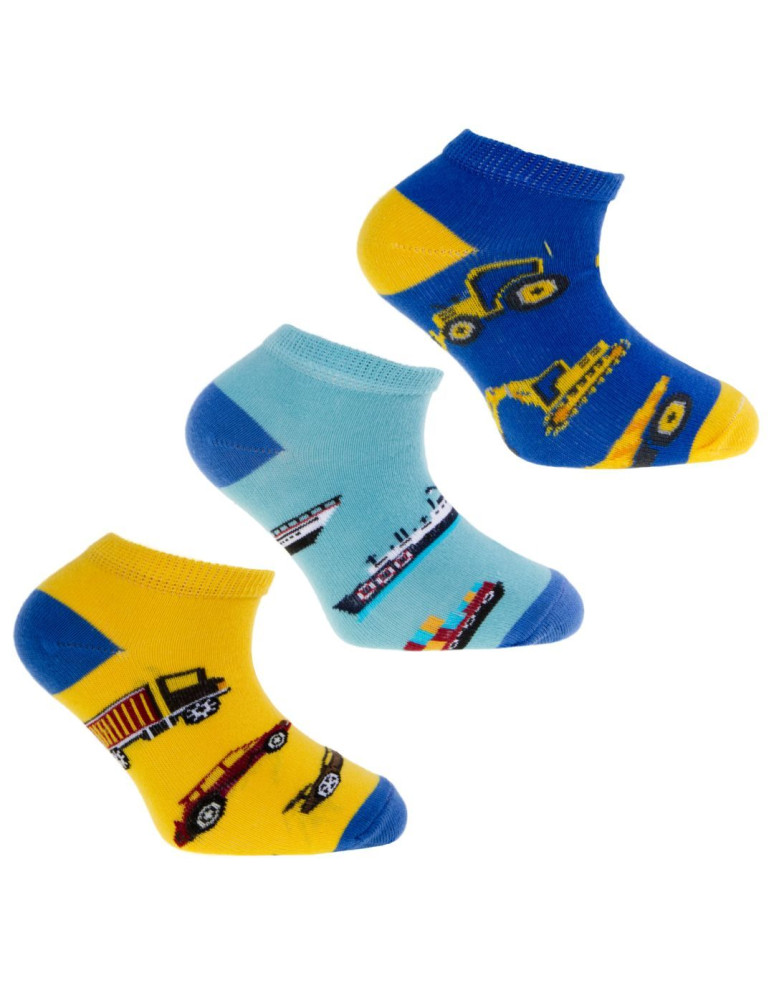 Stopki - Skarpetki stopki chłopięce bawełniane motoryzacja WIELOKOLOROWY - produkt moraj.pl 1