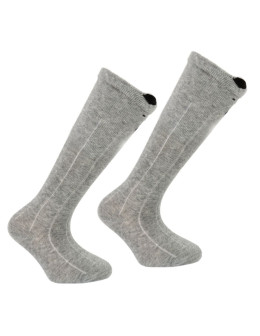 Długie skarpetki niemowlęce bawełniane w zwierzątka 3-pak - produkt 2