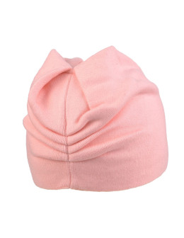 Czapka damska z ozdobną różą z domieszką wełny  - produkt 2