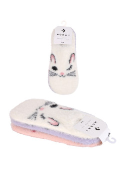 Ciepłe skarpetki niskie stopki damskie ze zwierzątkami 3-pak - produkt 2